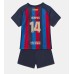 Cheap Barcelona Memphis Depay #14 Home Football Kit Children 2022-23 Short Sleeve (+ pants)